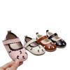 Zapatos de Cuero para Niñas 2024 Primavera y Otoño Nuevos Zapatos Infantiles Zapatos de Princesa para Niñas Pequeñas Suela Suave Antideslizantes Zapatos Tipo Gorro Zapatos de Moda