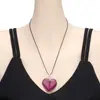 Collar de cuerda de cera con forma de corazón de color rojo esmaltado, estilo francés, estilo frío, nicho, joyería transfronteriza europea y americana