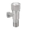 Válvula triângulo de aço inoxidável 304 escovada para aquecedor de água fria de banheiro, interruptor de válvula de parada de água estendida de três vias, oito vias, 4 pontos, atacado