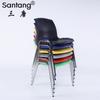 Sillas con Respaldo de Plástico de Colores San Tang para Adultos, Sillas de Ocio y Reunión, Sillas de Acero Plástico, Sillas para Comedor de Restaurante Occidental, Sillas de Espera