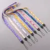 Lindo cordón de teléfono de dibujos animados, correa de poliéster con estampado para tarjetero, correa colgante decorativa para llave de identificación de estudiante en stock