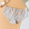Bragas de Encaje para Mujer Estilo Japonés Cuidadosamente Seleccionadas, Transparentes Sexys Sin Costuras de Seda de Hielo Tiro Bajo Entrepierna de Algodón Puro Calzones para Mujer
