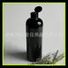 Botella de tapa negra 500ml botella de plástico de hombros redondos botella de desinfectante de manos 500ml tapa de mariposa botella redonda Botella de loción