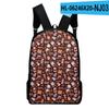 2022 Amazon Transfronterizo Nuevo Producto Texto Café Bolsa 3D Periférico Mochila 3D Tela Oxford Mochila 3D