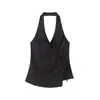 Comércio Exterior Transfronteiriço Estilo Europeu e Americano Roupas Femininas Za Aliexpress Mais Vendido Verão 2026 Novo Versátil Moda Top com Gola Halter