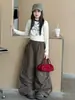 Conjunto Casual para Niña 2026 Otoño Nuevo Estilo: Camiseta de Manga Larga con Estampado de Letras y Pantalones Cargo para Niños Mayores