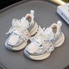 Zapatos Deportivos para Niñas 2025 Primavera y Otoño Nuevo Estilo Coreano Lazo de Perla Zapatos Dad Malla Infantil Casual Zapatos para Correr