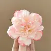 Novo Estilo Presilha de Cabelo Flor de Peônia com Miolo, Acessório de Cabelo Estilo Férias na Praia, Combinado com uma Presilha de Cabelo Atmosférica e Elegante, Presilha Bico de Pato