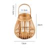 Linternas de Viento de Bambú Personalizadas, Linternas de Flores de Pie Tejidas a Mano, Decoraciones Navideñas para Sala de Estar, Linternas de Viento y Candelabros para Hotel B&B