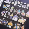 Colección de Artículos Reempaquetados - Cinta Creativa para Pegar en Todo, Cinta Cortadora de Película de Pago Diario, Rollos de Pegatinas Cortadoras de Película para Decoración de Diarios Personales