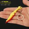 Varorant periférico contrato intrépido mini hoja de fuego cuchillo Fénix de fuego llavero de juguete de metal