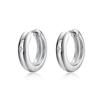 Aretes Nicho Estrella de Cuatro Puntas Chapados en Plata para Hombre Sensación de Alta Gama Yuppi Guapo Anillo Clavo para la Oreja Aretes Simples para Mujer