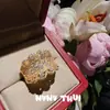 Joyería Vintage Día y Noche Cielo Estrellado Huevo de Paloma Anillo de Piedra Preciosa Banquete de Alta Gama Mariposa Gemela Juego de Diamantes Brillantes Circonita