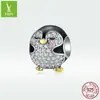Prata Ziyun original prata s925 Contas de Pinguim prata animal fofo galvanoplastia contas de gota BSC126