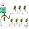 Riego Automático Aspersor Doméstico Riego por Goteo Boquilla Atomizadora Temporizador para Balcón Sistema de Riego Perezoso para Plantas Cuando Estás Fuera de Casa