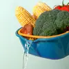 Nuevo Modelo Doméstico Cocina Plástico Juego de 8 Piezas Cesta Doble Capa con Drenaje Juego de 6 Piezas Engrosada Multifuncional Cesta para Lavar Frutas y Verduras