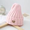 Chapéu de lã de cor doce de urso infantil 2022 inverno novo quente bebê all-match respirável pele-friendly chapéu de malha