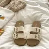 Fivela de Cinto Novo Estilo Verão 2026 Chinelos Birkenstock para Mulheres, Sandálias Rasteirinhas Casuais de Praia Modernas e Versáteis para Mulheres
