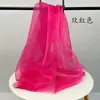 Preço por metro pérola piscante luz brilhante organza de cristal tecido de malha rígida para modelagem tecido para roupas de casamento