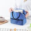Bolsa Tote para Lonchera Bolsa para Lonchera Bento Bolsa de Lona para Llevar el Almuerzo de Estudiante Rayada Aislada Almacenamiento para Paquete de Hielo