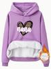 Suéter europeu e americano eBay Independent Station Sweater feminino outono e inverno com forro de lã e capuz em estoque nana All-match Casual Camisa feminina de manga comprida