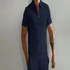 Camisa Polo Deportiva de Verano para Hombre Secado Rápido Transpirable Cuello Solapa Camisa Publicitaria Decoración con Cremallera Color Sólido Casual Manga Corta