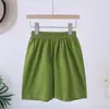 Conjunto de chaleco de algodón para niños, chaleco sin mangas de verano y pantalones cortos para niños, pijama para niños mayores y estudiantes, ropa de casa para niñas