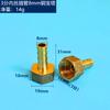 Em Estoque Conector de Engate Rápido com Espinho e Rosca Interna Espessa de Cobre Maciço 1/2 Polegada 3/4 Polegada Rosca Interna Cabeça Verde Saída de Ar de Cobre Conector de Encaixe com Rosca Interna