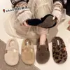 Pantuflas de peluche sin cordones para mujer, elegantes y cálidas para usar en exteriores, nueva colección otoño/invierno 2026, de suela plana, versátiles y cómodas