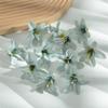 R Cabeza de flor de lirio pequeño artificial Tocado Hecho a mano DIY Decoración de sala de estar Caja de flores Caja de regalo Acompañamiento floral Decoración de caja de regalo