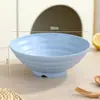 Bol de desayuno comercial, bol para ramen, resistente a altas temperaturas, bol de plástico para cantina de hotel, bol para fideos instantáneos de estudiante, bol para fideos de caracol, a prueba de caídas