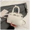 Bolsa Feminina Texturizada da Moda 2025 Nova Primavera Combina com Tudo Bolsa de Axila Retrô Simples de Ombro Transversal Bolsa Pequena