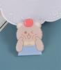 Urso Coelho Fofo Pequeno Pelúcia Desenho Animado Fofo Emblema Broche Acrílico Atacado Acessórios de Bolsa Pingente Patch DIY Mulheres