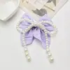 Renda Pérola Xadrez Cauda de Andorinha Laço Acessórios de Cabelo Grampo de Cabelo DIY Roupas Bolsa Capa de Celular Acessórios de Joias DIY