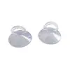 Ventosa de vidrio de PVC directa de fábrica Longran, ventosa de anillo de tracción semicircular de 35 mm, ventosa redonda transparente