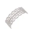 Amazon Nuevo Diamante Novia Boda Pulsera Moda Europea y Americana Forma de Flor Pulsera de Pedrería Pulsera