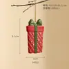 Decoración Colgante de Árbol de Navidad de Resina Tridimensional Transfronteriza, Campana, Bolsa de Regalo, Guirnalda, Colgante Retro, Decoraciones Festivas