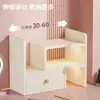 Estante de Mesa, Porta-Objetos de Canto de Mesa, Estante de Livros Retrátil de Múltiplas Camadas, Prateleira de Armazenamento de Canto de Mesa para Estudantes