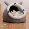 Nido para Gatos, Nido Cerrado para Mascotas, Nido Semi para Perros, Casa para Gatos, Calidez Invernal para Perros Pequeños y Medianos, Adecuado para Todas las Estaciones, Listo para Entrega