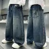 Roupas Infantis Meninos Roupas de Outono Calças 2026 Novo Estilo Primavera e Outono Crianças Médias e Grandes Calças Jeans Frescas Outono Meninos Calças Longas