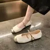 Zapatos Mary Jane estilo francés para mujer, nueva colección de otoño 2026, elegantes y casuales, versátiles, estilo chino, zapatos planos bajos de una sola pieza