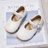 Zapatos Pequeños de Cuero para Niñas 2026 Primavera y Otoño Nuevos Estilo Coreano Mocasines de Suela Suave para Niñas Zapatos Bajos de Princesa para Usar con Faldas