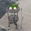 Jardinería de Patio de Hierro Forjado Estilo Europeo Soporte de Flores de Hierro Forjado Sala de Estar de Pie Maceta de Hierro Fundido Soporte para Bonsái Almacenamiento Balcón Creativo