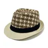 Sombrero de Paja de Papel de Ala Pequeña de Venta Caliente para Hombre Europeo y Americano, Sombrero de Sol de Paja de Verano, Sombrero de Sol de Playa con Estampado de Palmera