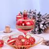 Bola Decorativa de Natal 6cm Embalada Bola Pintada Bola de Plástico Bola Galvanizada Pingente Barra de Janela Teto Bola Colorida Enfeites Pendentes