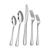 Venta al por mayor de Acero Inoxidable 304 Vajilla Doméstica Hotel Estilo Occidental Cuchara para Hielo 1010 Vajilla Occidental Set de Cuchillo, Tenedor y Cuchara para Steak
