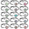 Pulseira de Óleo Essencial de Aromaterapia de Venda Quente Transfronteiriça Liga Difusor de Perfume Pulseira Corda Pulseira de Couro Preto para Homens e Mulheres