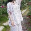 Nuevo Conjunto de Pijama de Algodón y Seda para Mujer Verano 2026, Ropa Casual Holgada para Casa, Conjunto de Dos Piezas Delgado para Aire Acondicionado