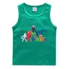 Colete de verão 2023 para crianças estilo coreano algodão casual base camisa suor absorvente açúcar guo frutas esportes meninos sem mangas undershirt