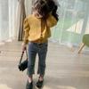 Pantalones de Niña con Pedrería, Jeans Acampanados Elásticos, Pantalones Largos, Talla 26, Nuevo Estilo Primavera y Otoño, Ropa Infantil de Comercio Exterior, Venta al por Mayor